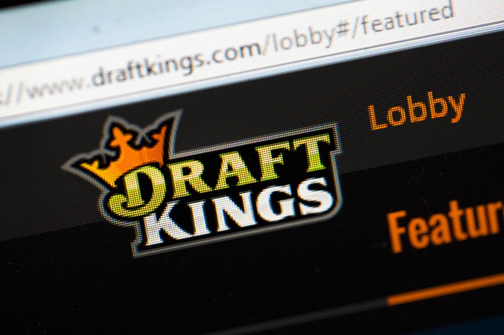 The fantasy sports website DraftKings is shown on October 16, 2015 in Chicago, Illinois as we look the DraftKings-Apple Sports agreement.