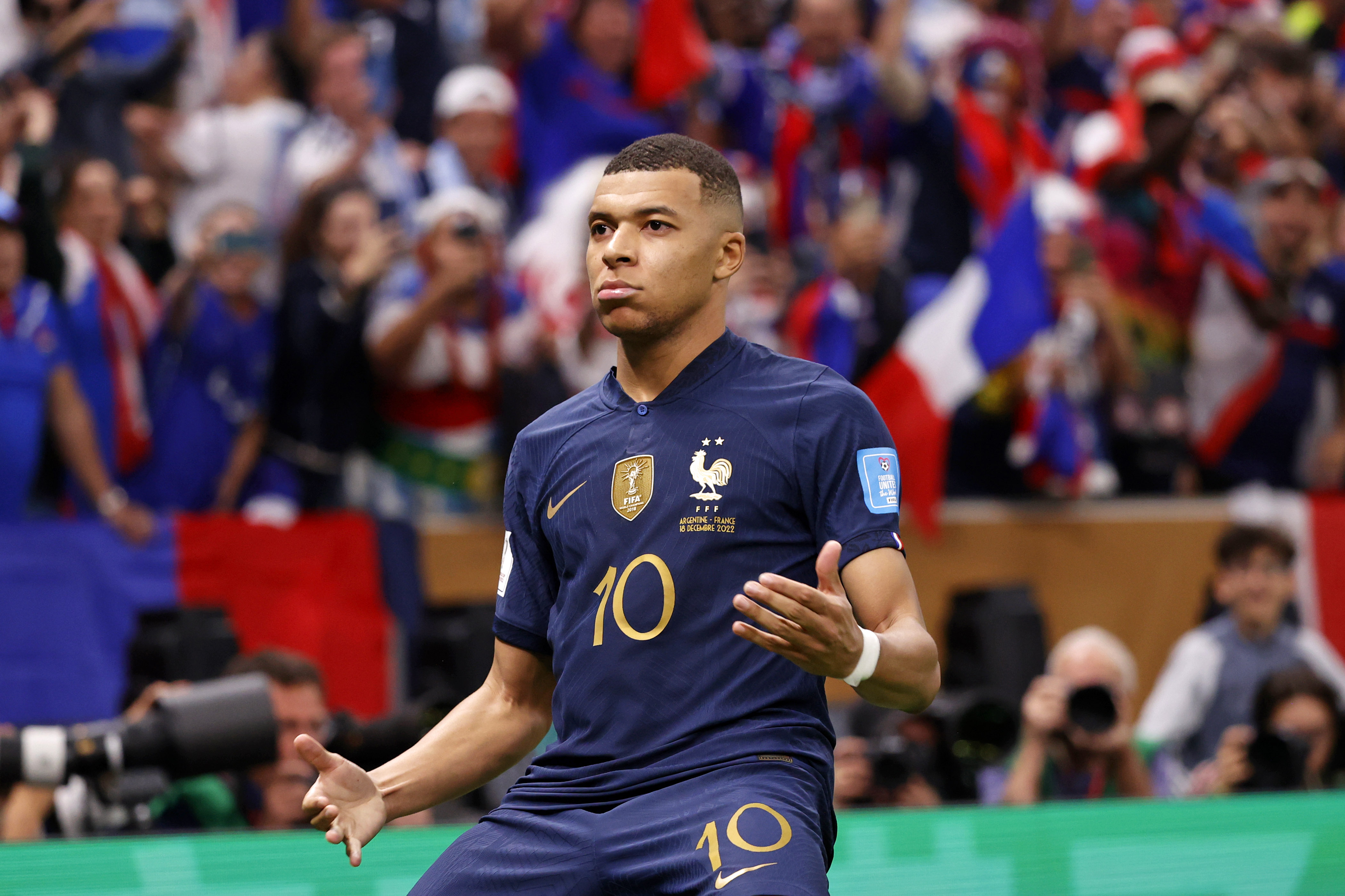 France forward Kylian Mbappe celebrates after scoring a goal against Argentina as Gonzales Oona profiles the Euro 2024 power rankings.