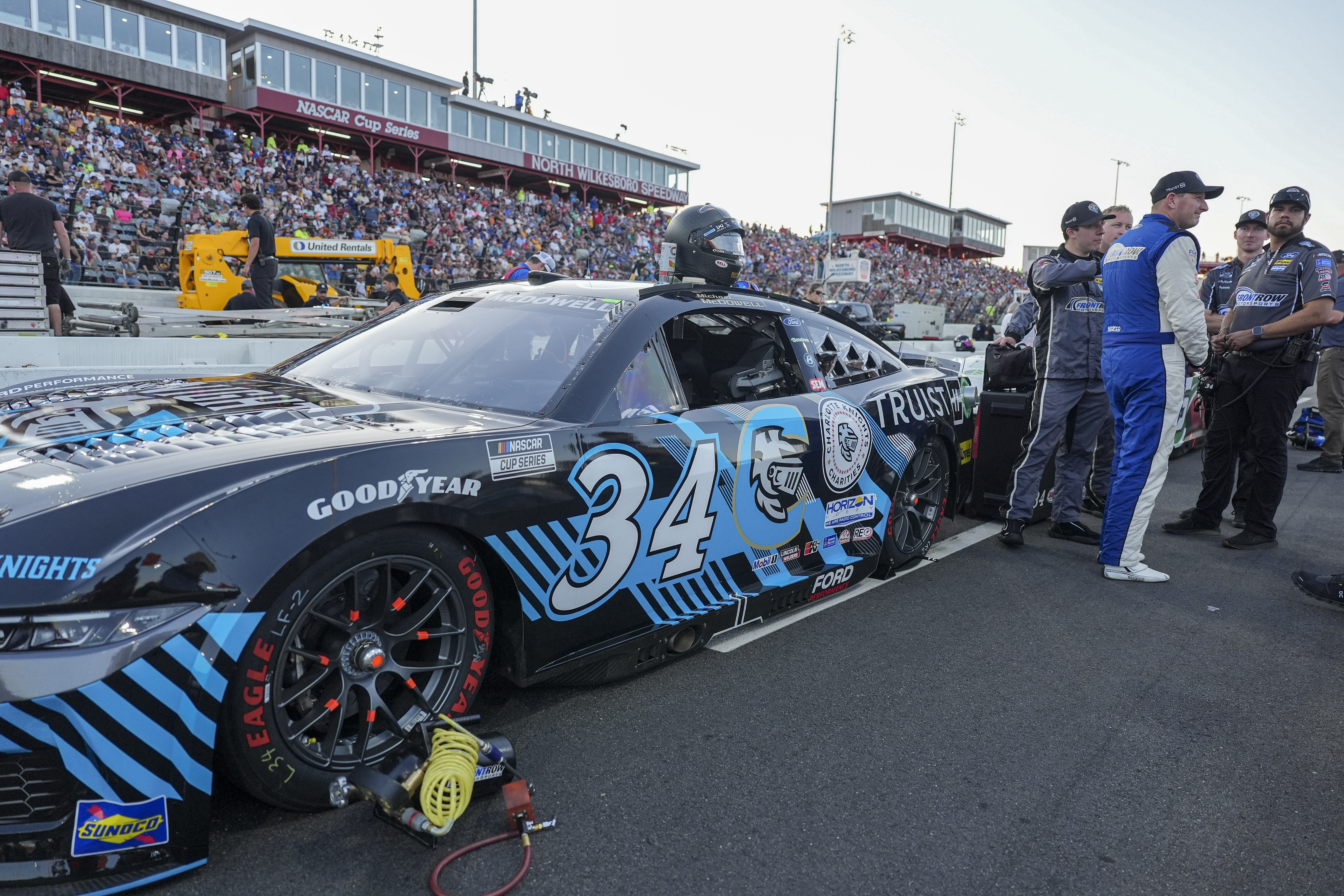 NASCAR Cup Series driver Michael McDowell (34) paint scheme for the Charlotte Knights as we look at the May sports betting downturn in North Carolina