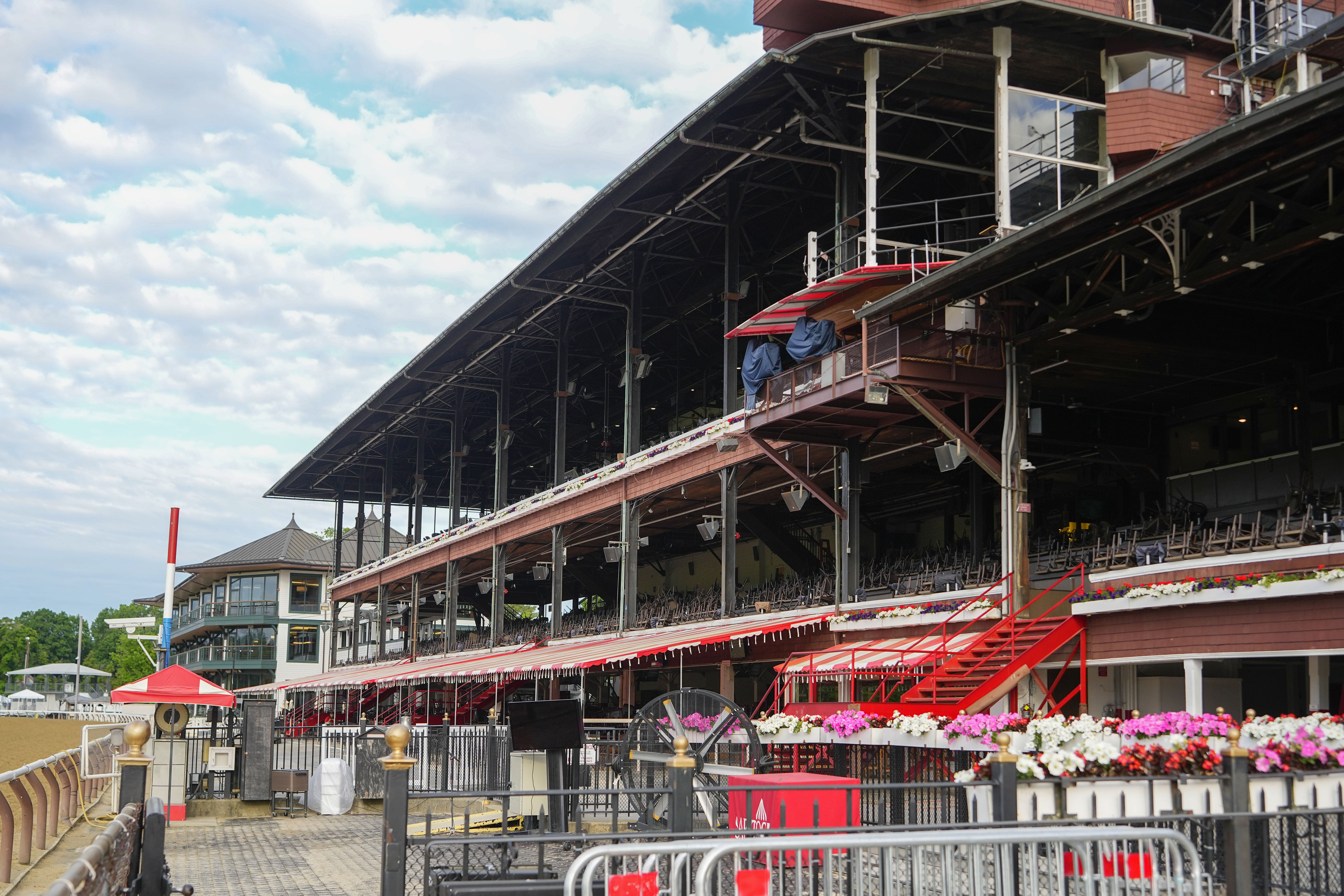 A general view of the grandstands at Saratoga Race Course as we offer our FanDuel Racing Belmont Stakes promo code