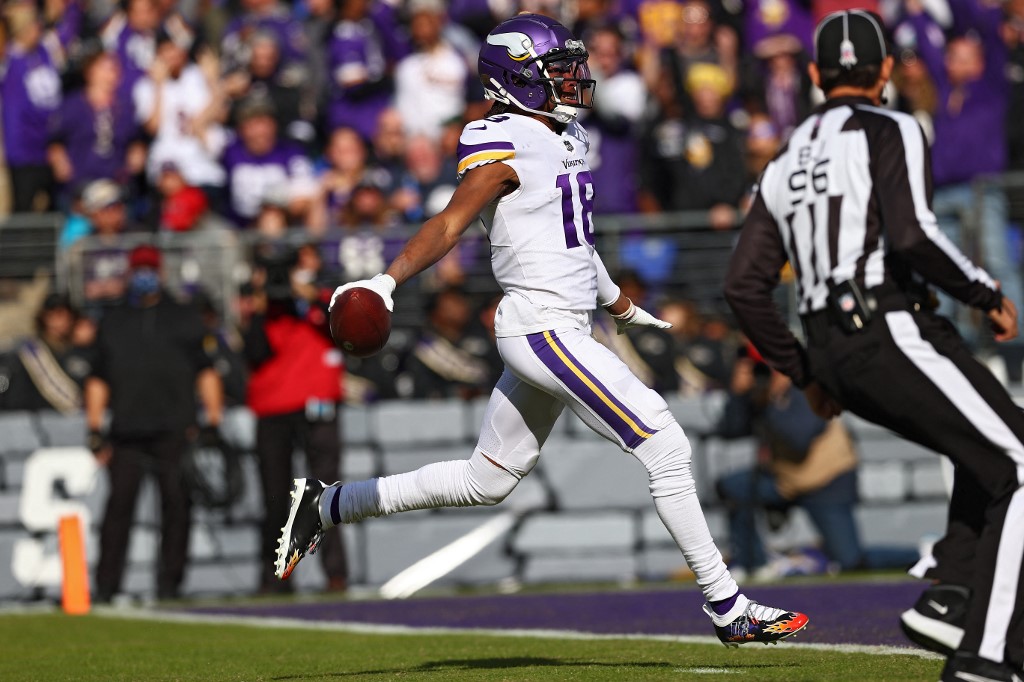 Justin Jefferson is one of our favorite NFL receiving props picks.