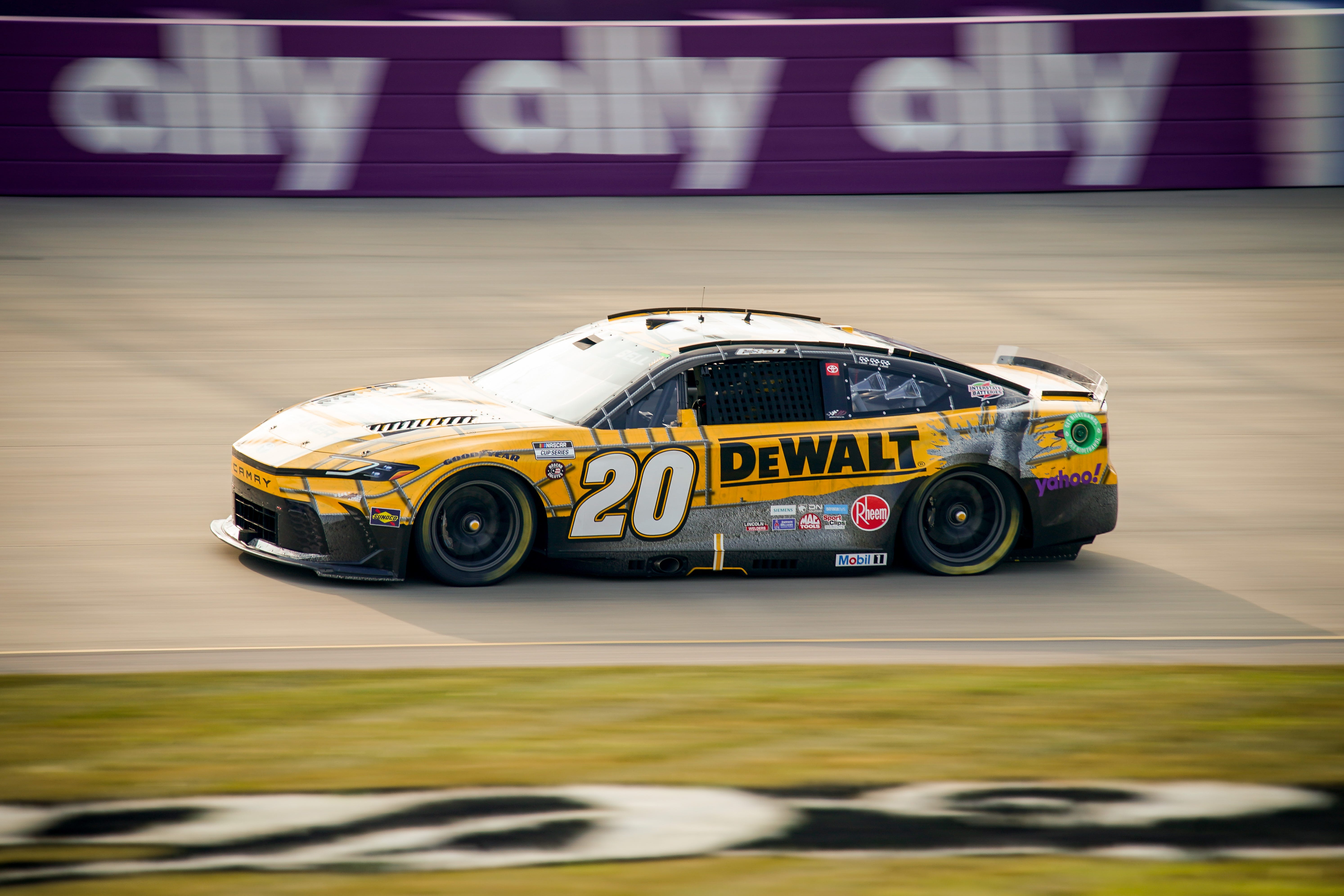 NASCAR Cup Series driver Christopher Bell (20) races as we examine the latest NASCAR Cup Series championship odds and favorites.