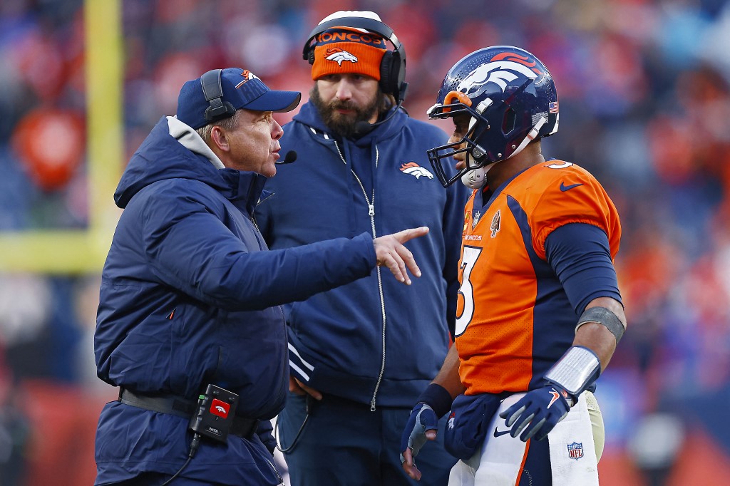 Russell Wilson of the Denver Broncos talks with head coach Sean Payton as we look at the latest from Colorado sports betting.