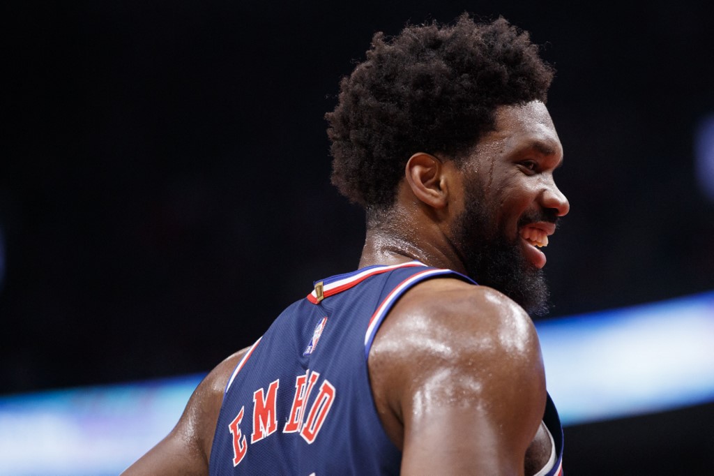 Joel Embiid of the Philadelphia 76ers during Game 6 of the Eastern Conference first round against the Toronto Raptors.