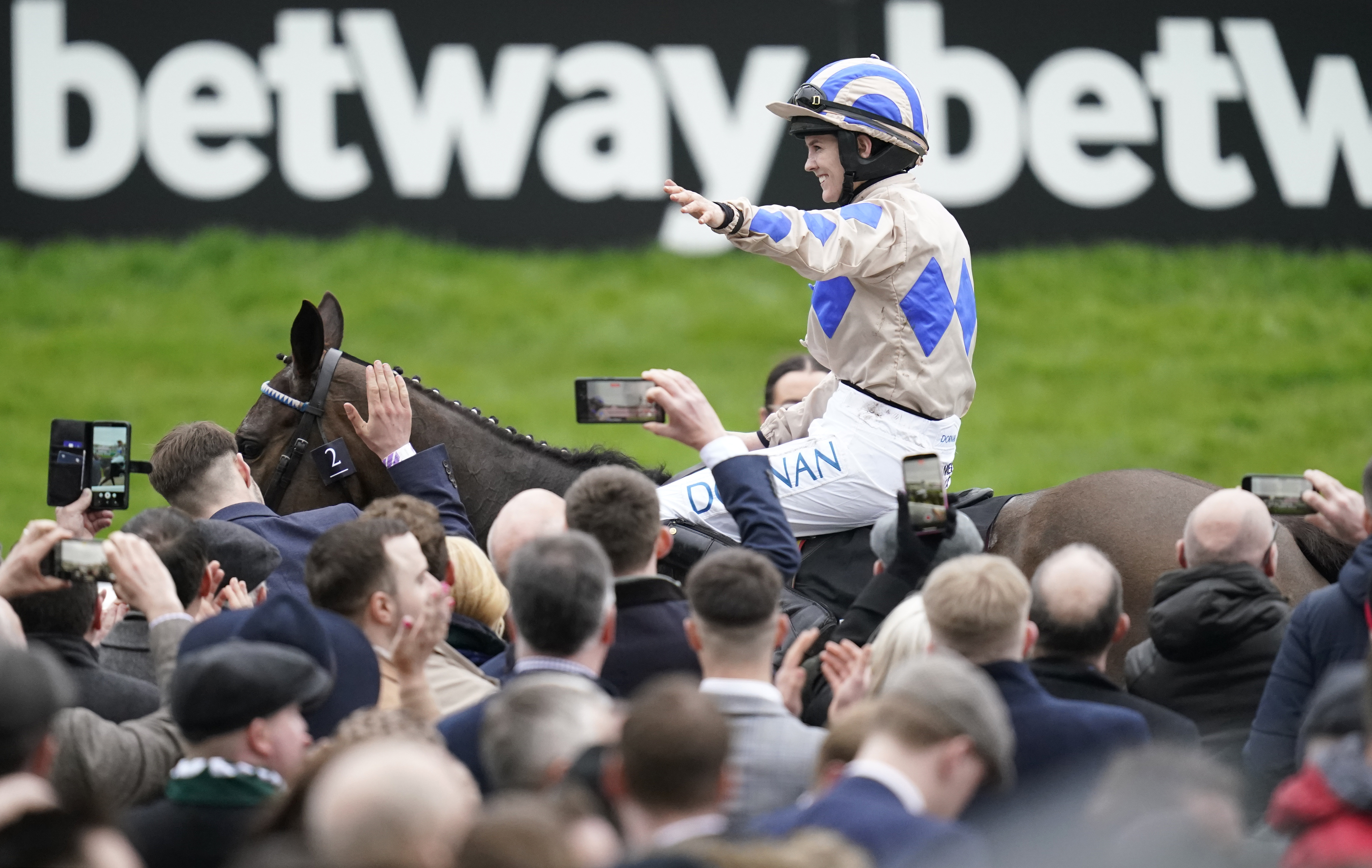 Rachael Blackmore aboard Captain Guinness after winning the Betway Queen Mother Champion Chase as we look at Betway's planned exit from the US sports betting market.