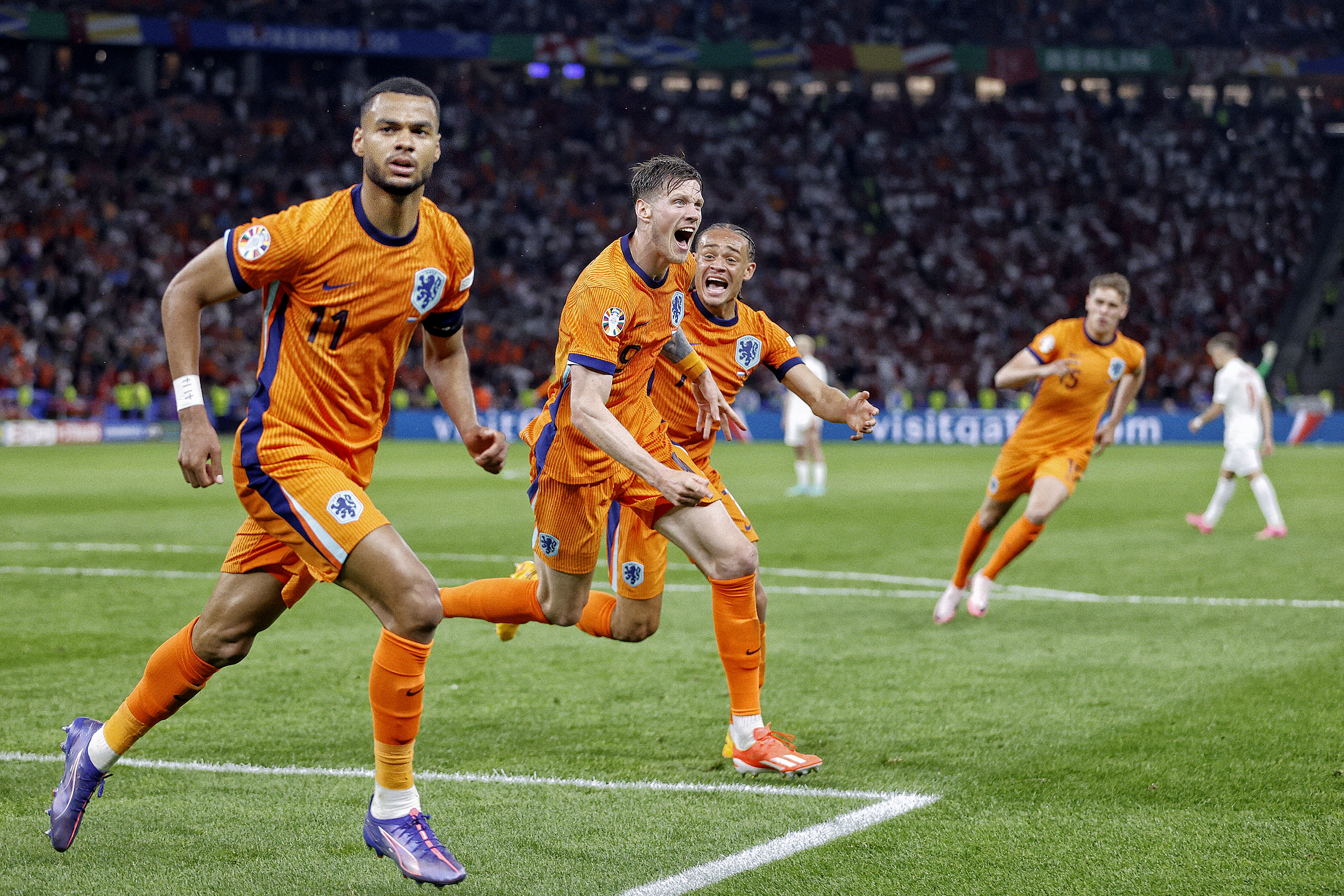 Netherlands player Cody Gakpo scores against Turkiye as we take a look at an appealing parlay for the Netherlands vs. England Euro 2024 semifinal.