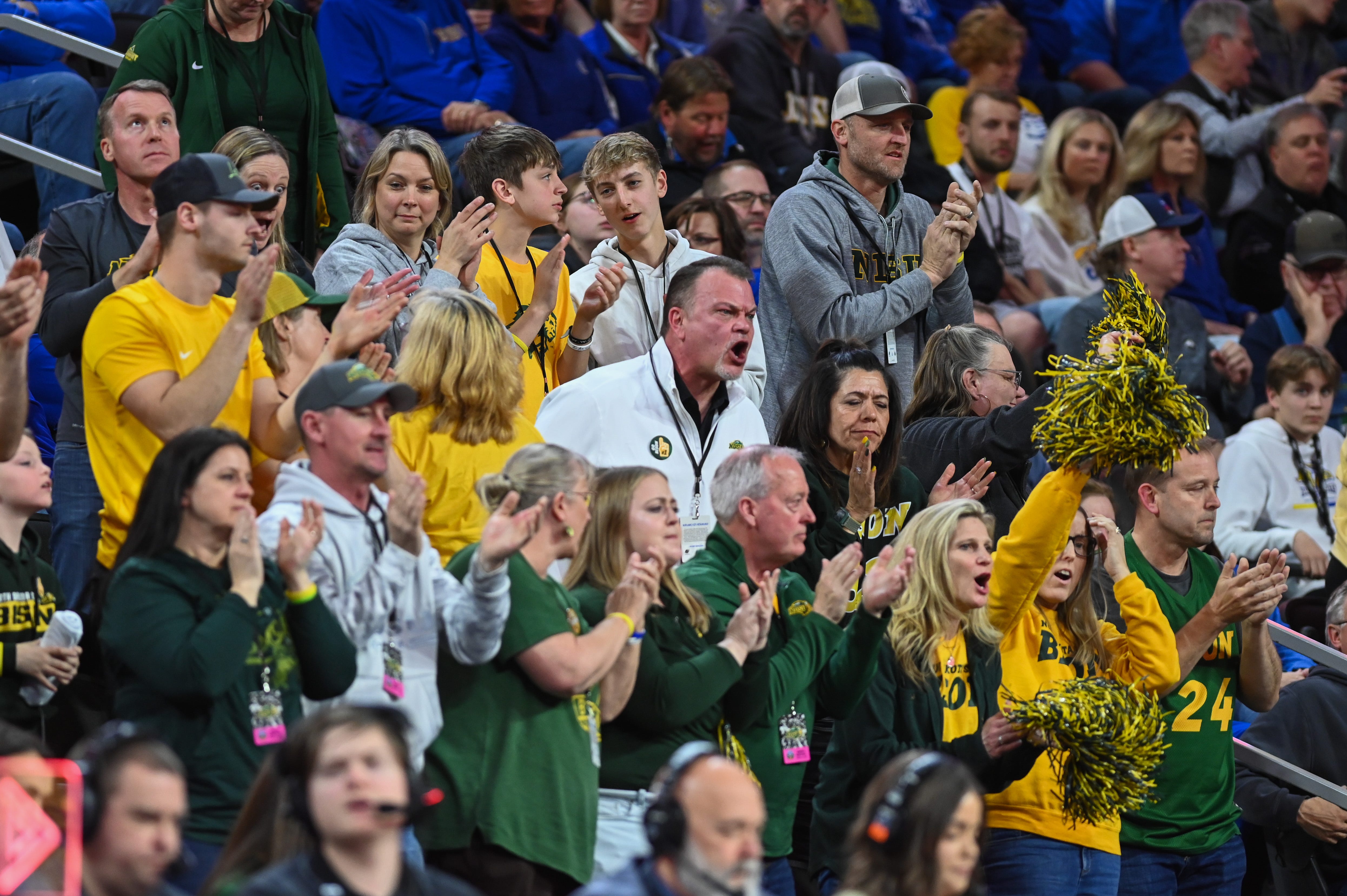 North Dakota State fans cheer as we examine NDSU signing ProhiBet to prevent prohibited wagering by coaches, student-athletes, and other key personnel.