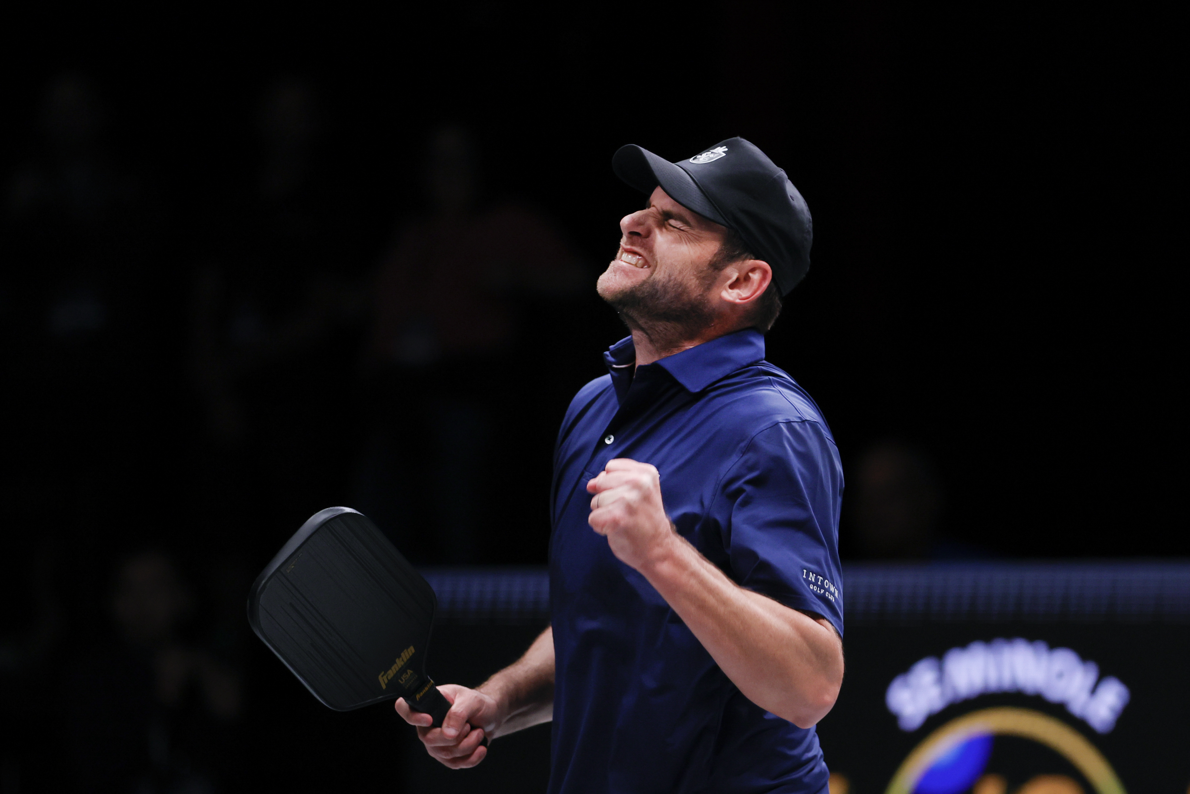Andy Roddick reacts after a point as we look at the new Betway ad with the tennis superstar for Wimbledon.