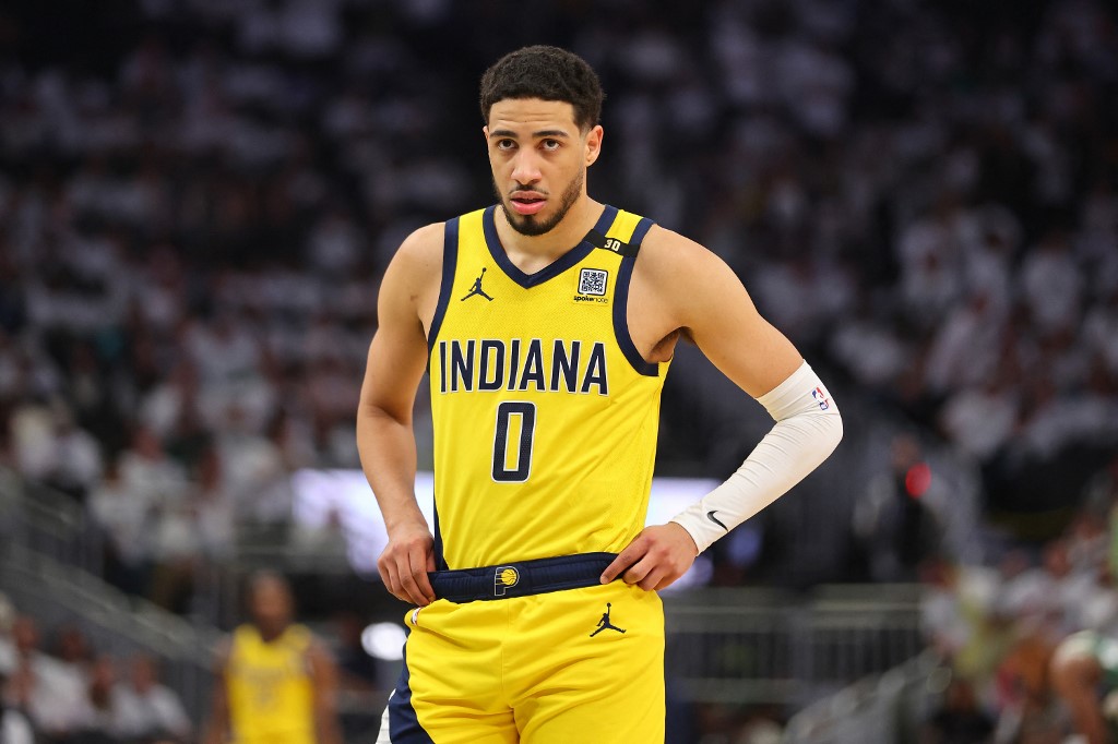 Tyrese Haliburton of the Indiana Pacers walks back against the Milwaukee Bucks, and we offer our top Bucks vs. Pacers player props and expert picks based on the best NBA odds.