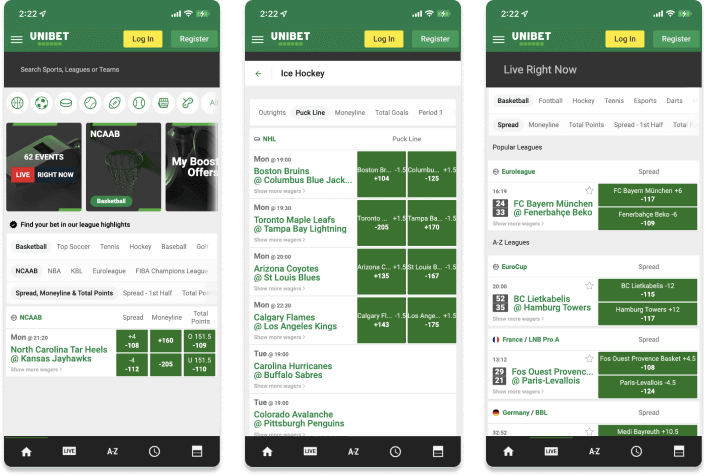 Unibet Underscoreg screenshots