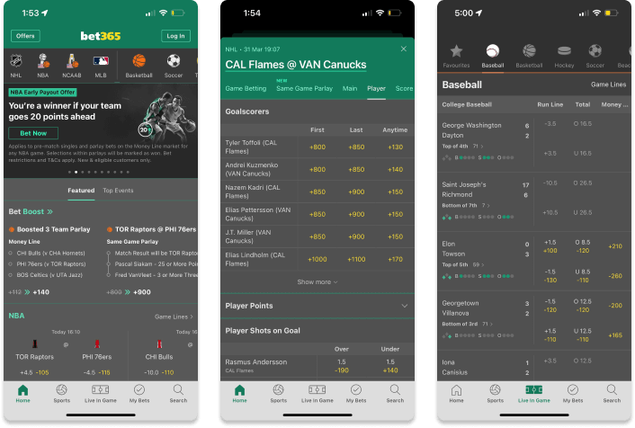 Bet365 Can Screen