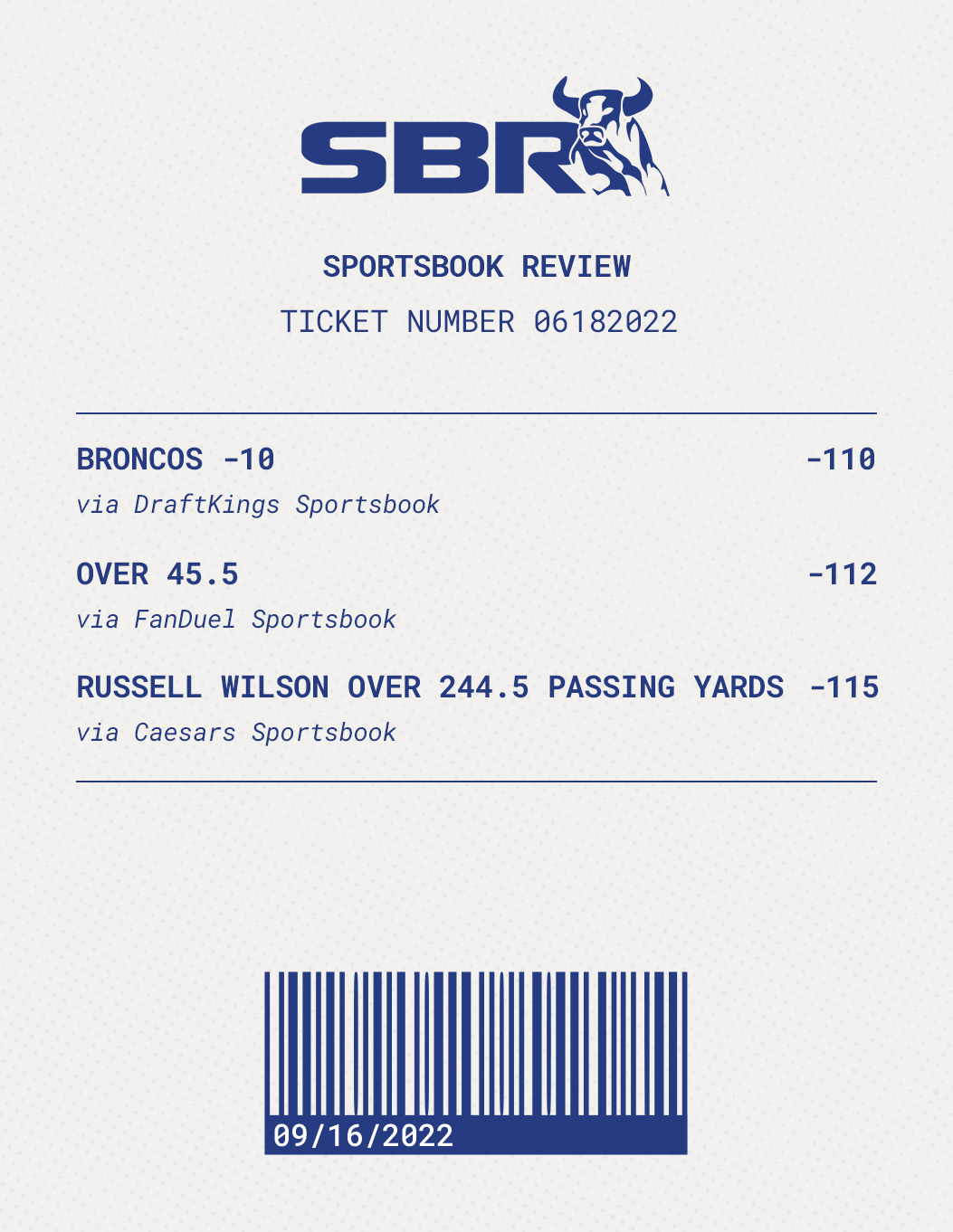 Betting Ticket0916.3