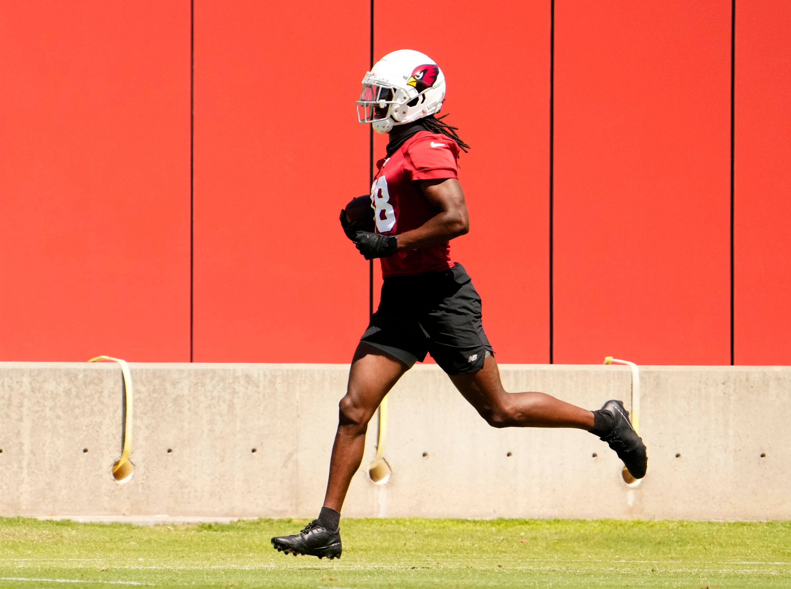 Arizona Cardinals wide receiver Marvin Harrison Jr. during minicamp as we look at Week 1 NFL lines & odds.