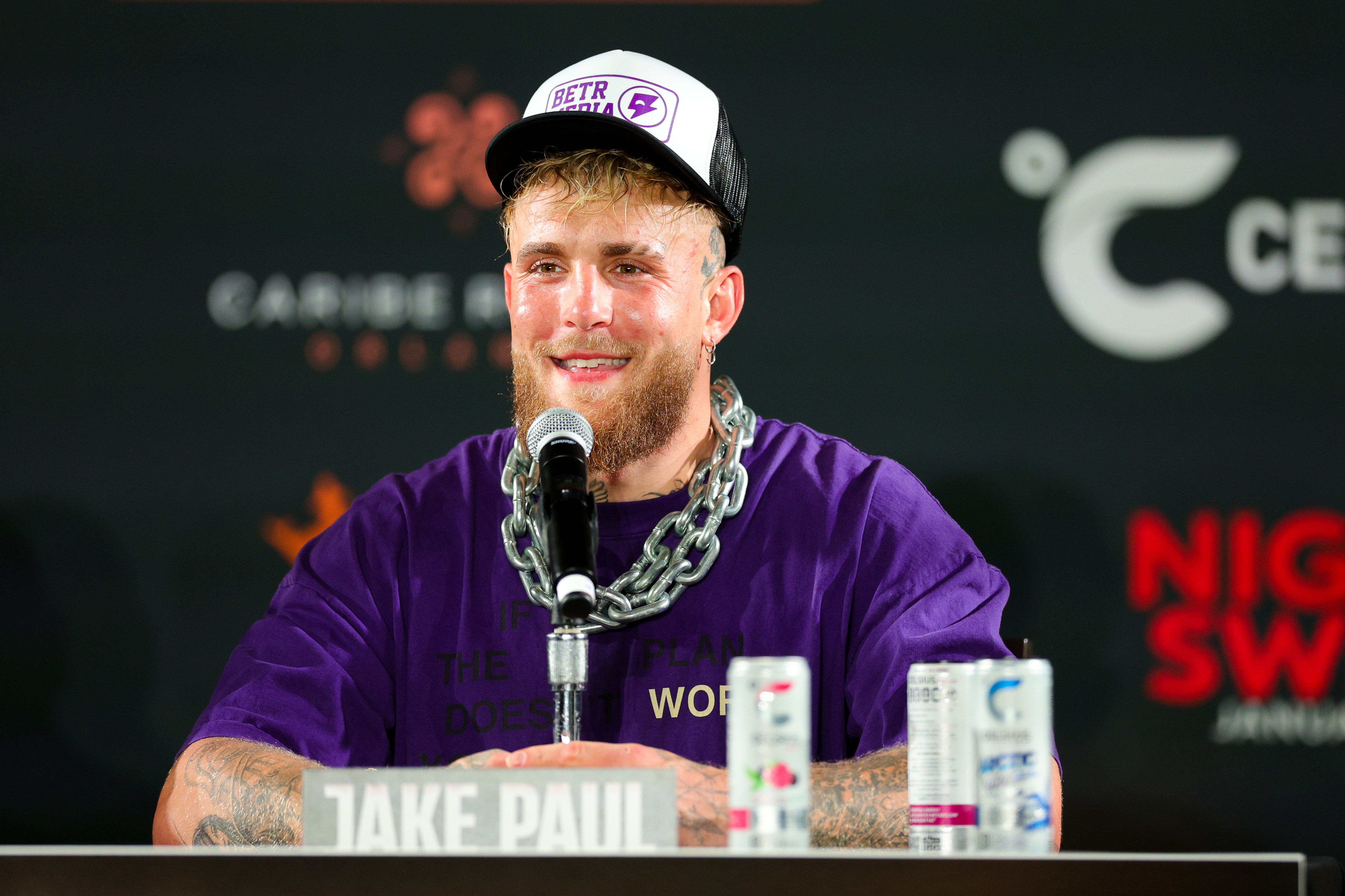 Jake Paul gives a press conference as we look at the deal between Betr and Betting Ladies.